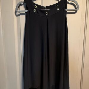 Nine West Black Top with Gold Grommets
